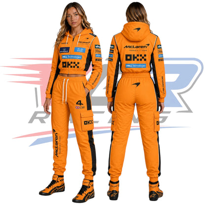 F1 Team McLaren Women’s Hoodie & Jogger Set Orange