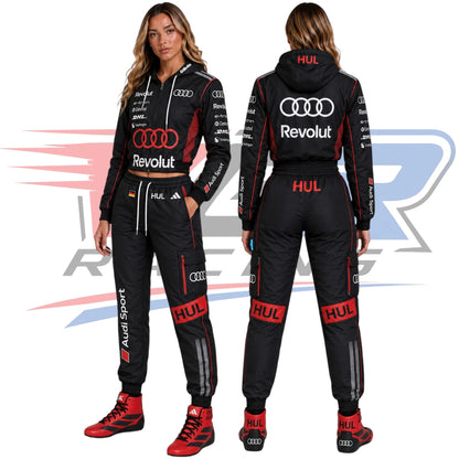 F1 Team Audi Women’s Hoodie & Jogger Set – Black