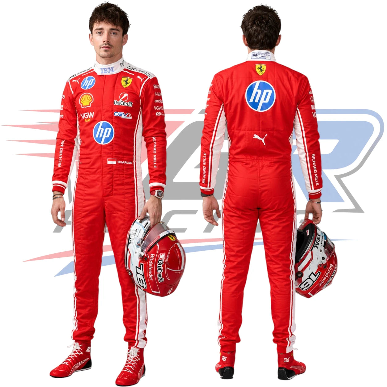 2026 Charles Leclerc Scuderia Ferrari F1 Racing Suit