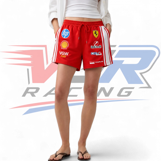 2026 F1 Team Ferrari Men’s & Women’s Shorts – Red