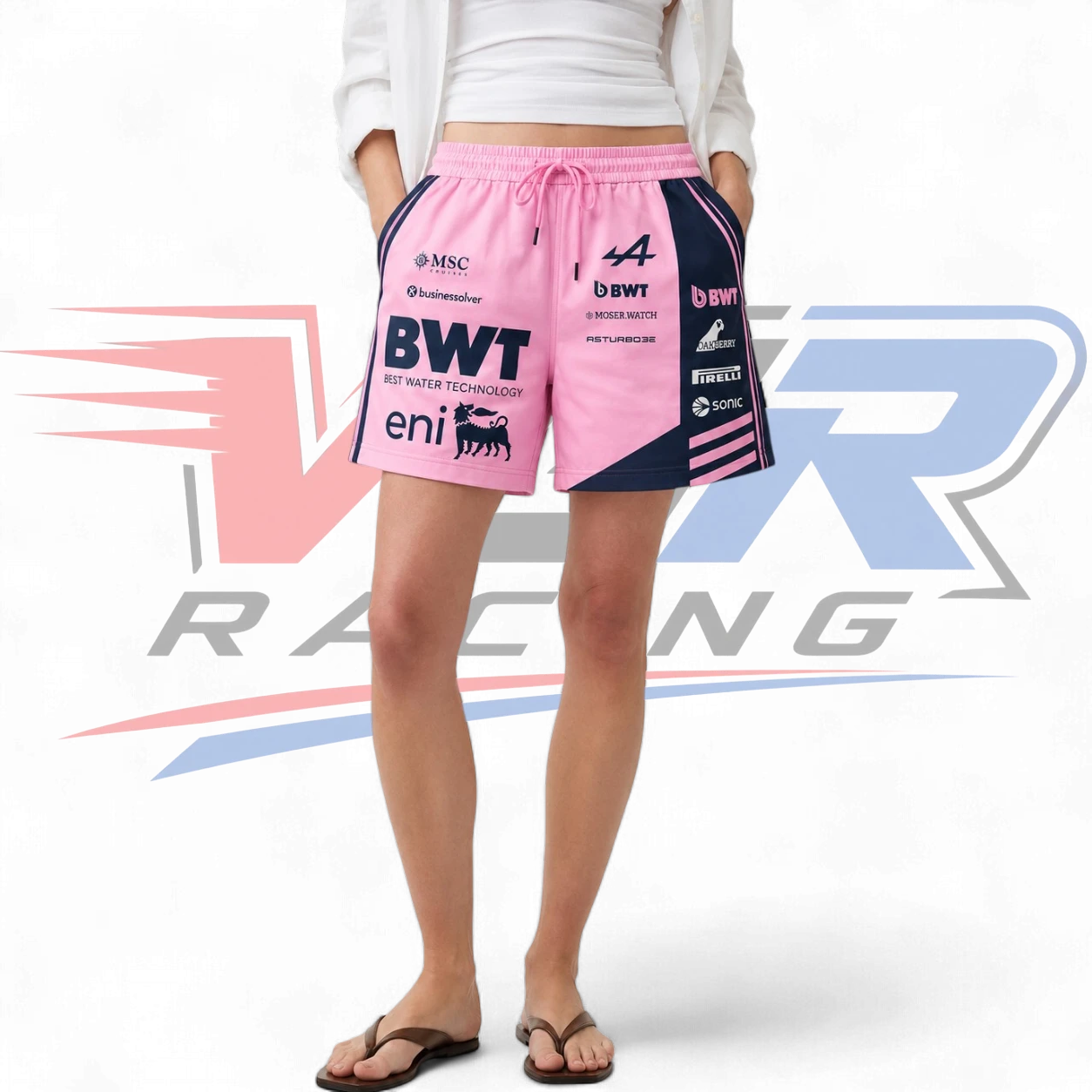 2026 F1 Team Alpine BWT Men’s & Women’s Shorts – Pink