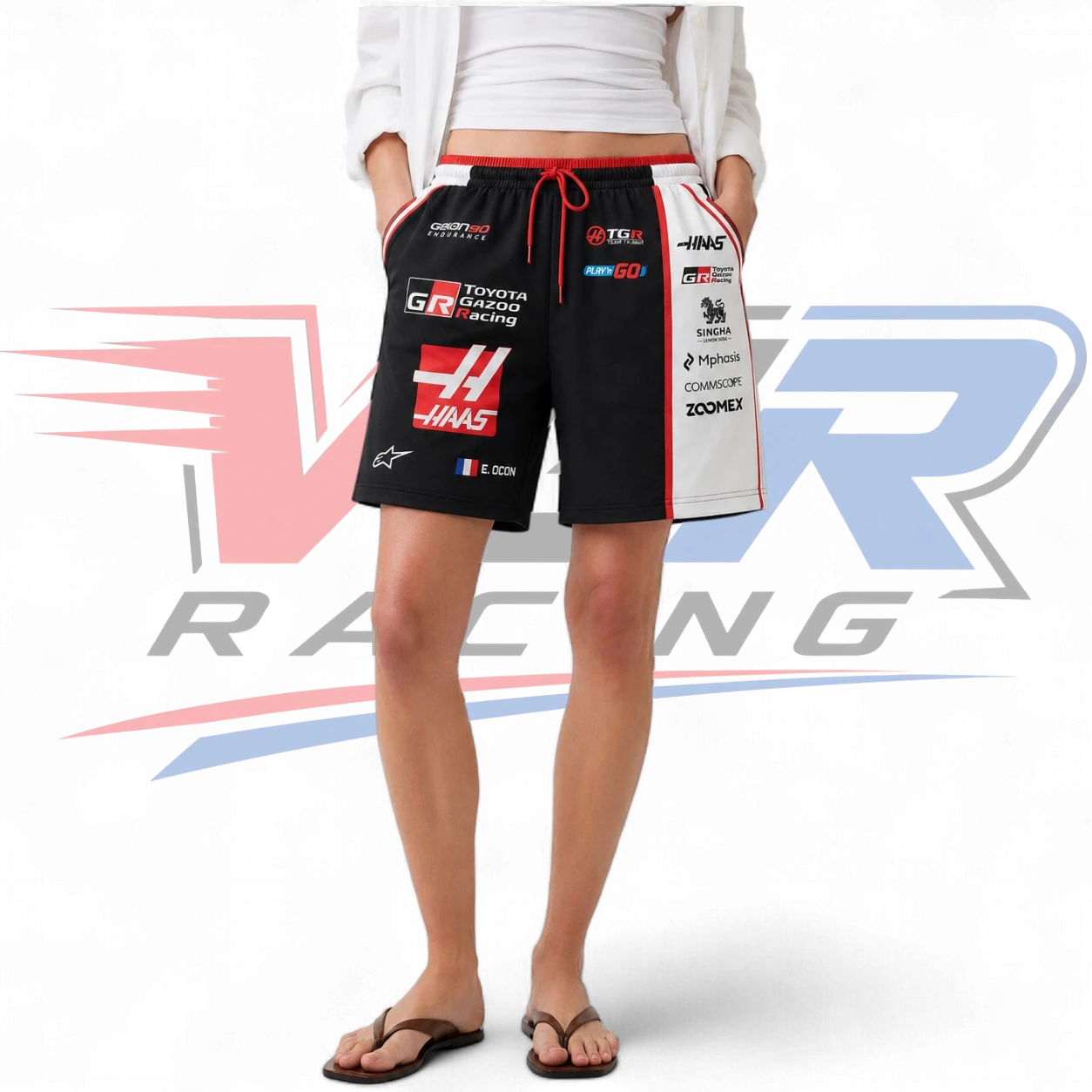 2026 F1 Team Haas Men’s & Women’s Shorts – Black