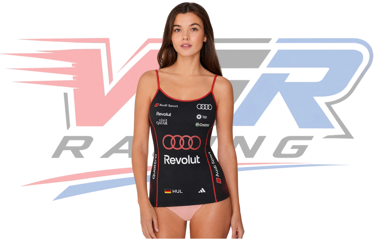 2026 F1 Team Audi Women’s Strap Top – Black