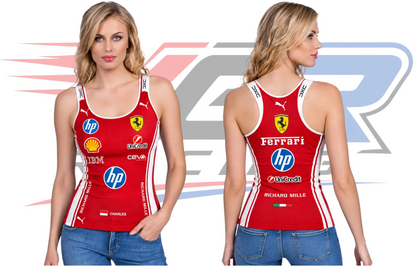 2026 F1 Team Ferrari Women's Tank Top Red