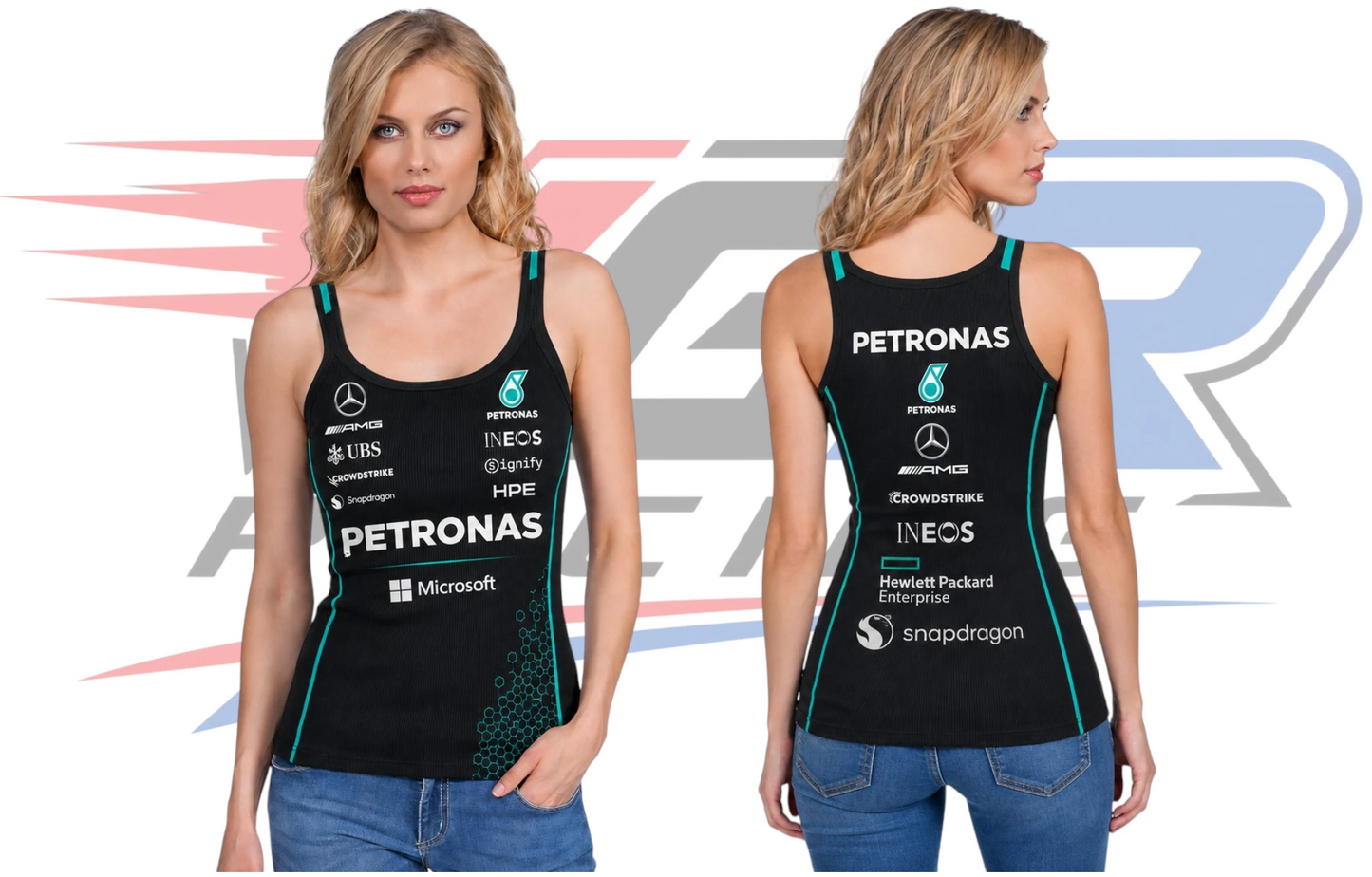 2026 F1 Team Mercedes Women's Tank Top – Black