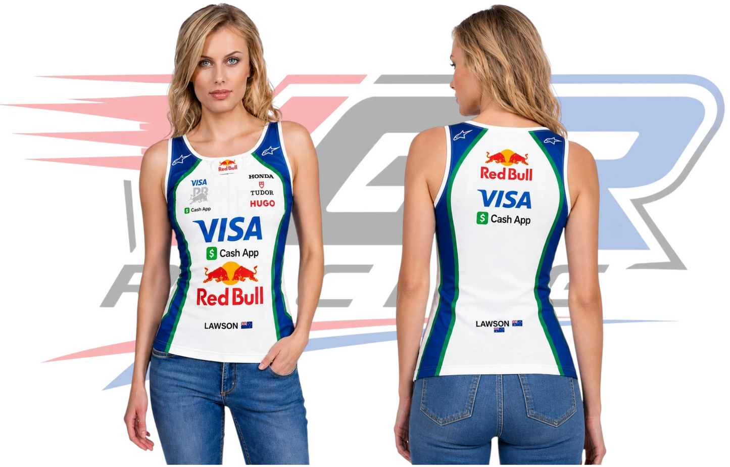 2026 F1 Team Racing Bulls Women's Tank Top – White