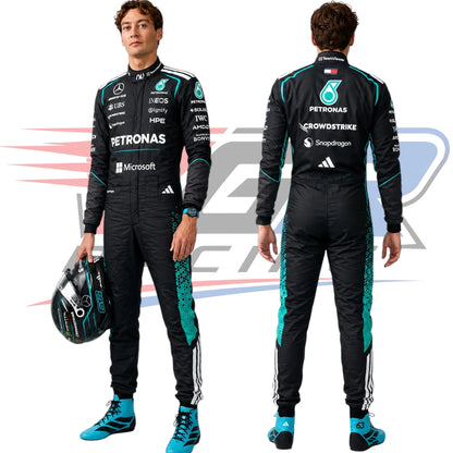 New 2026 George Russell Team Mercedes F1 Racing Suit