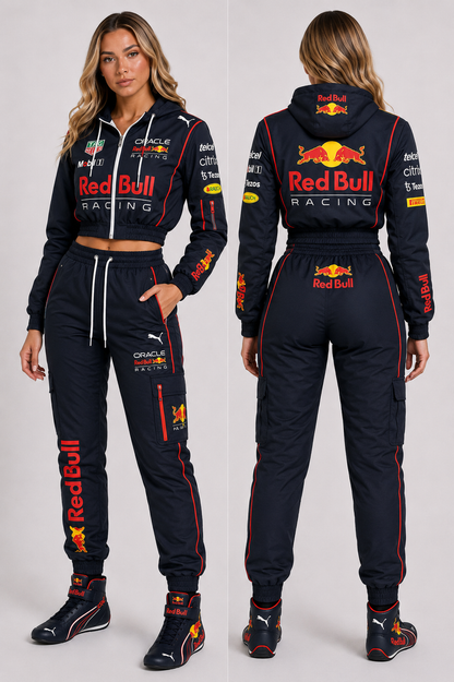 F1 Team Red Bull Racing Women’s Hoodie & Jogger Set – Navy Blue