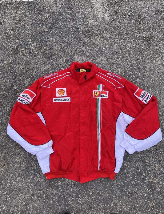 Ferrari Bridgestone Vintage Vintage Ferrari Jacket Red