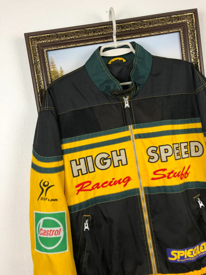 High Speed F1 Vintage Racing Jacket Yellow