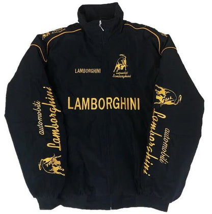 Retro Jacket Racing LAMBORGHINI Vintage Black