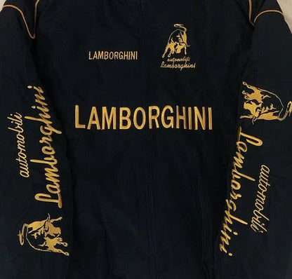 Retro Jacket Racing LAMBORGHINI Vintage Black