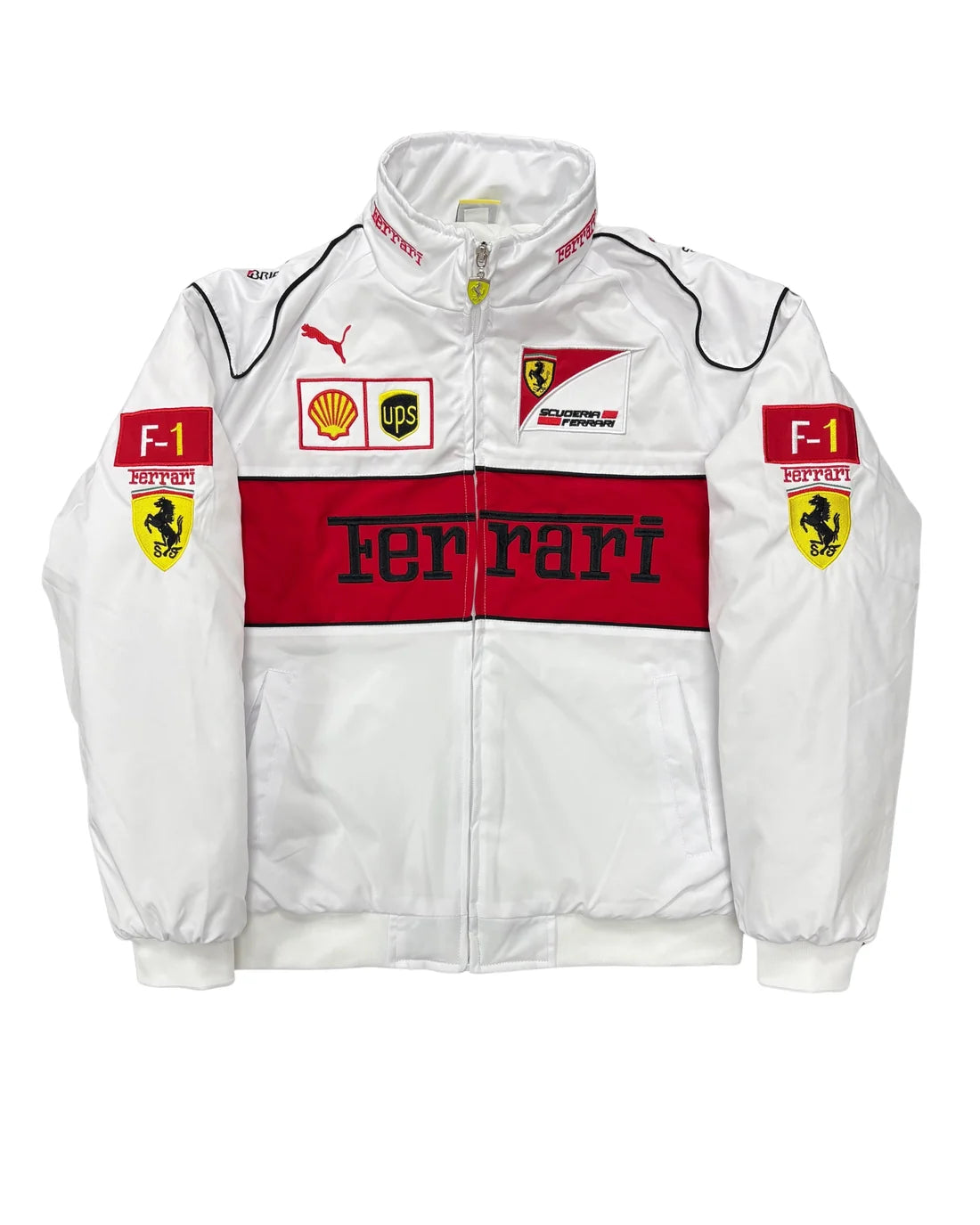 Ferrari F1 Vintage Racing Jacket - White