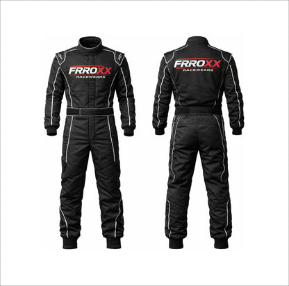 Indoor Karting Frroxx Racewears Kart Racing Suit 2026 Black