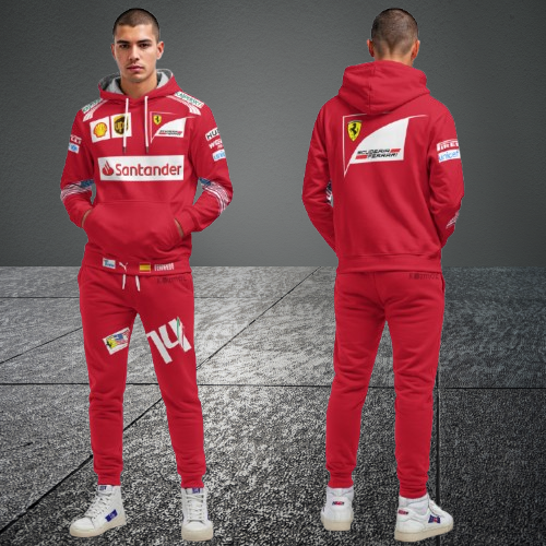 Fernando Alonso Ferrari F1 Racing Team Tracksuit Red 2014