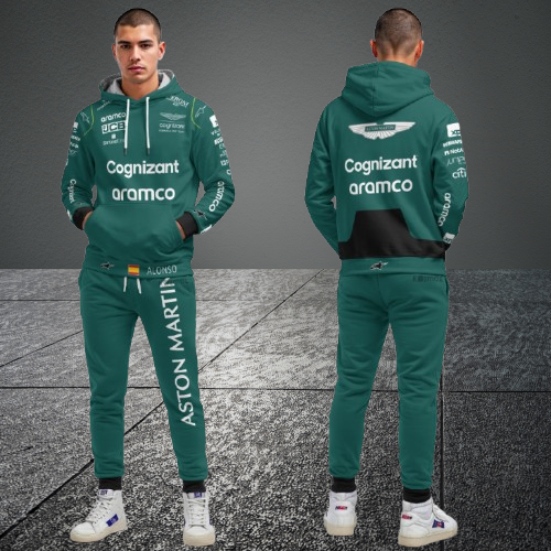Fernando Alonso Aston Martin F1 Team Tracksuit Green 2023