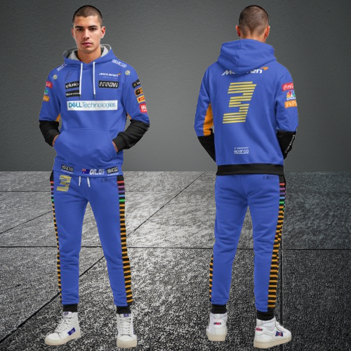 Daniel Ricciardo McLaren F1 Racing Team Tracksuit Blue 2021