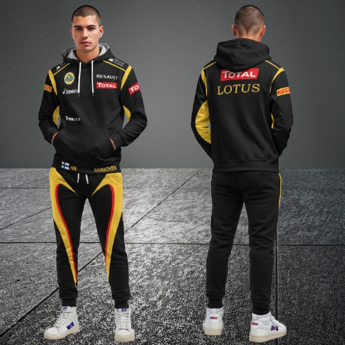 Kimi Raikkonen Lotus F1 Racing Tracksuit Black 2012