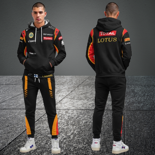 Kimi Raikkonen Lotus F1 Racing Tracksuit Black & Yellow 2013