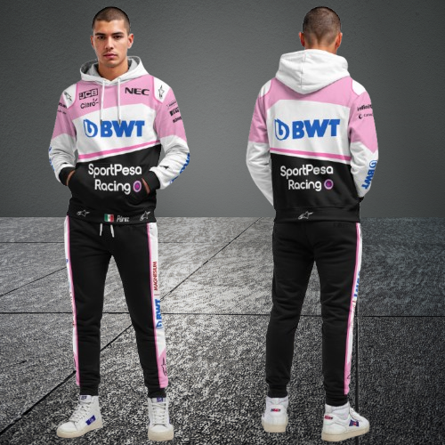 Sergio Perez BWT F1 Racing TrackSuit Black pink 2019