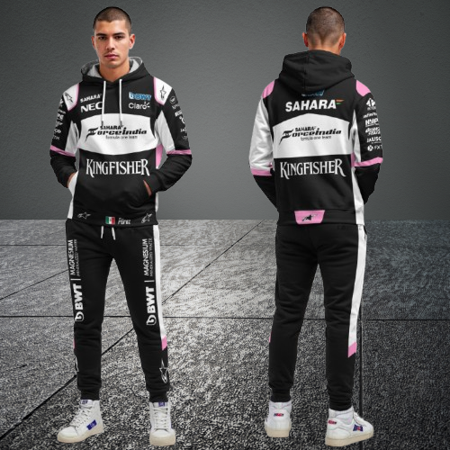 Sergio Perez Force India F1 Racing Tracksuit Black 2017