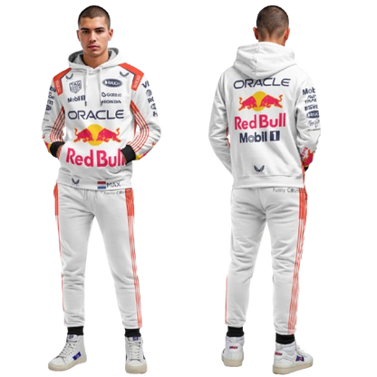 Max Verstappen Racing Costume 2025 Japan GP Tracksuit White