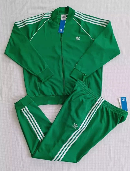 New Adidas Originals Classic Superstar Tracksuit ~ Green