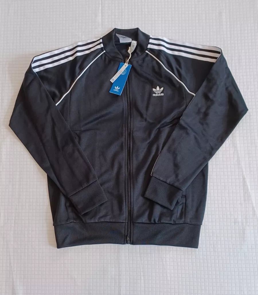 New Men’s Adidas Originals Primeblue Superstar Tracksuit ~ Black