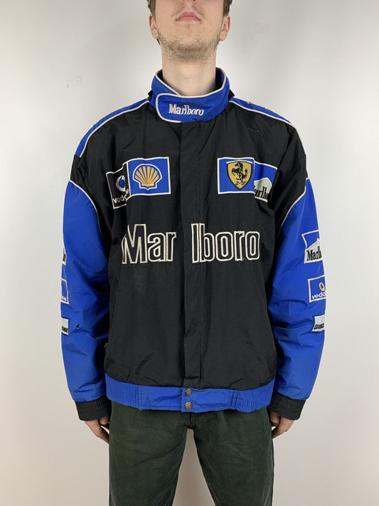 Men's Vintage Ferrari Marlboro Vodafone Racing Jacket blue