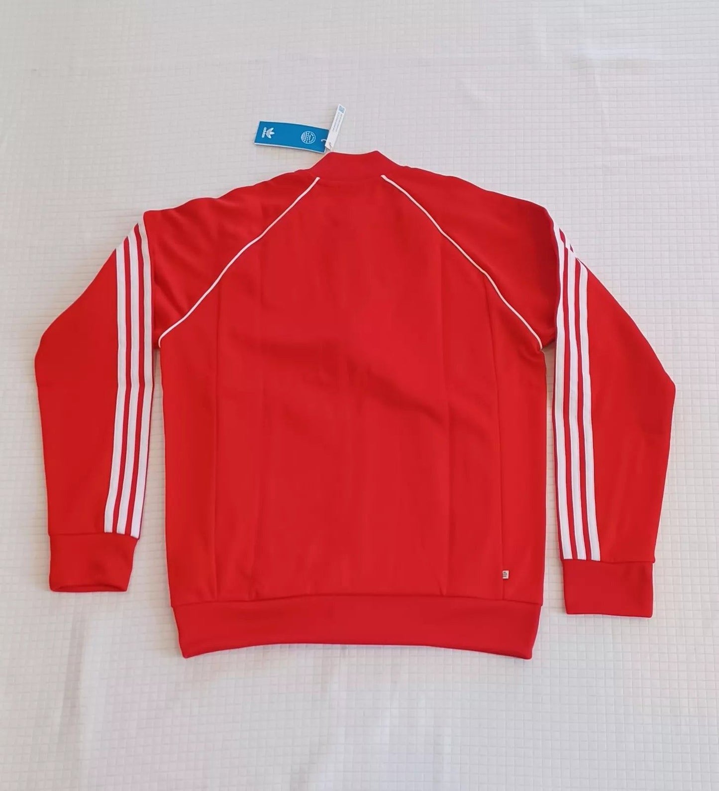 New Men’s Adidas Originals Primeblue Superstar Tracksuit ~ Red