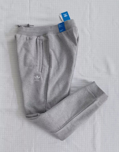 New Men's Adidas Originals Trefoil Fleece Sweatsuit ~ Grey & White