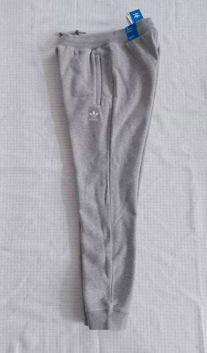 New Men's Adidas Originals Trefoil Fleece Sweatsuit ~ Grey & White