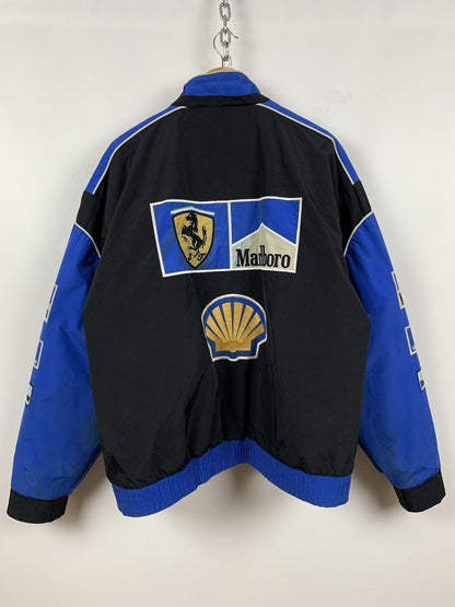 Men's Vintage Ferrari Marlboro Vodafone Racing Jacket blue