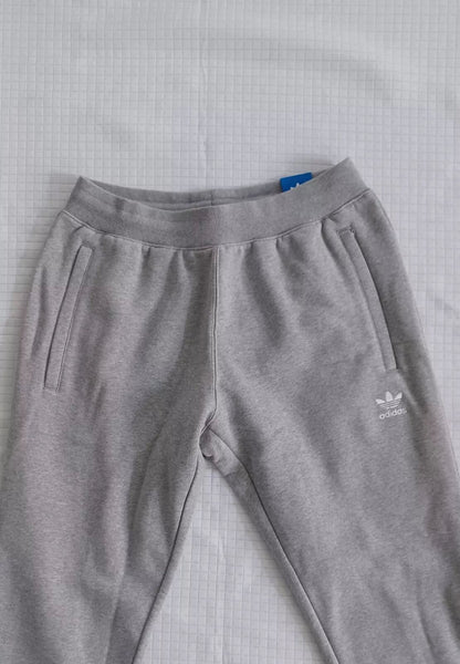 New Men's Adidas Originals Trefoil Fleece Sweatsuit ~ Grey & White