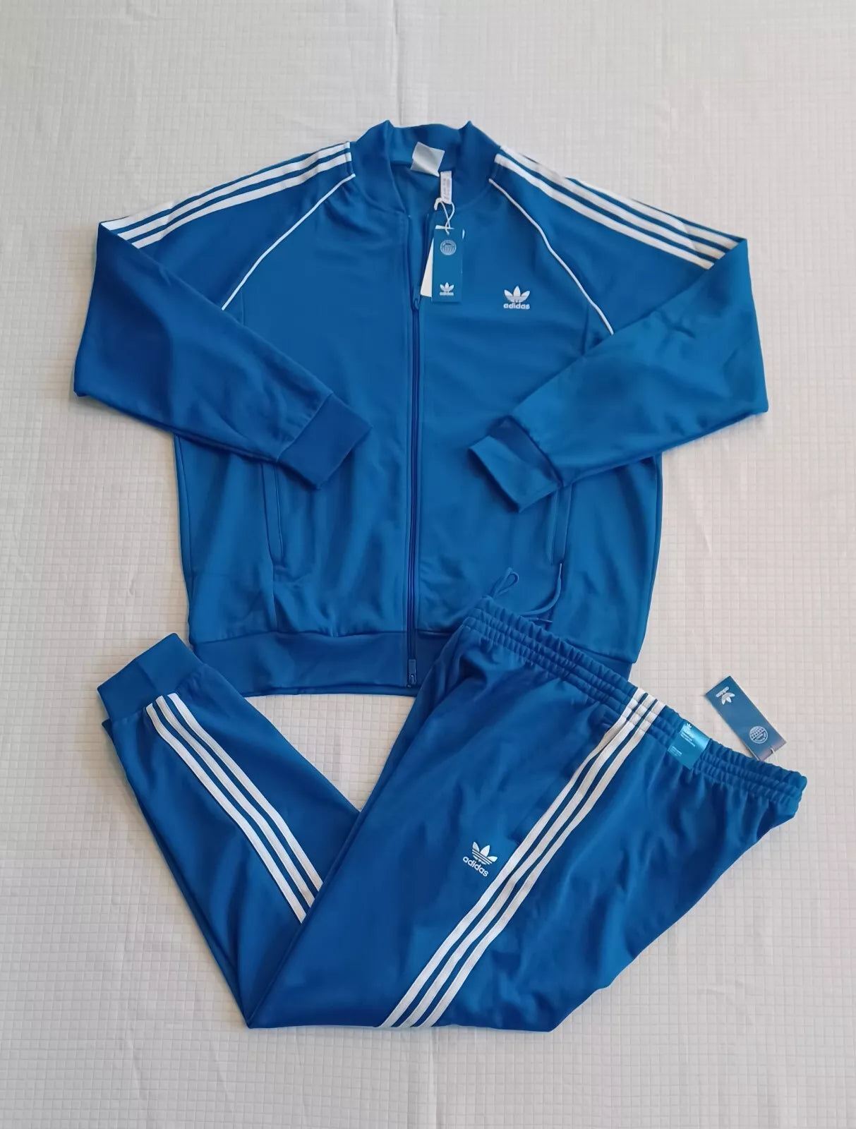 New Adidas Originals Prime blue Superstar Tracksuit ~ Bluebird