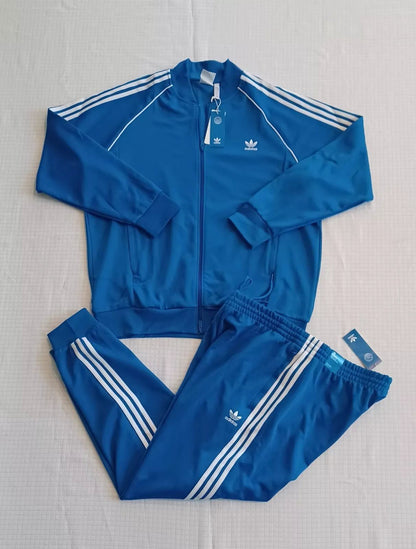 New Adidas Originals Prime blue Superstar Tracksuit ~ Bluebird