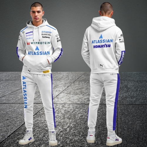Carlos Sainz Williams F1 Racing Tracksuit White 2025
