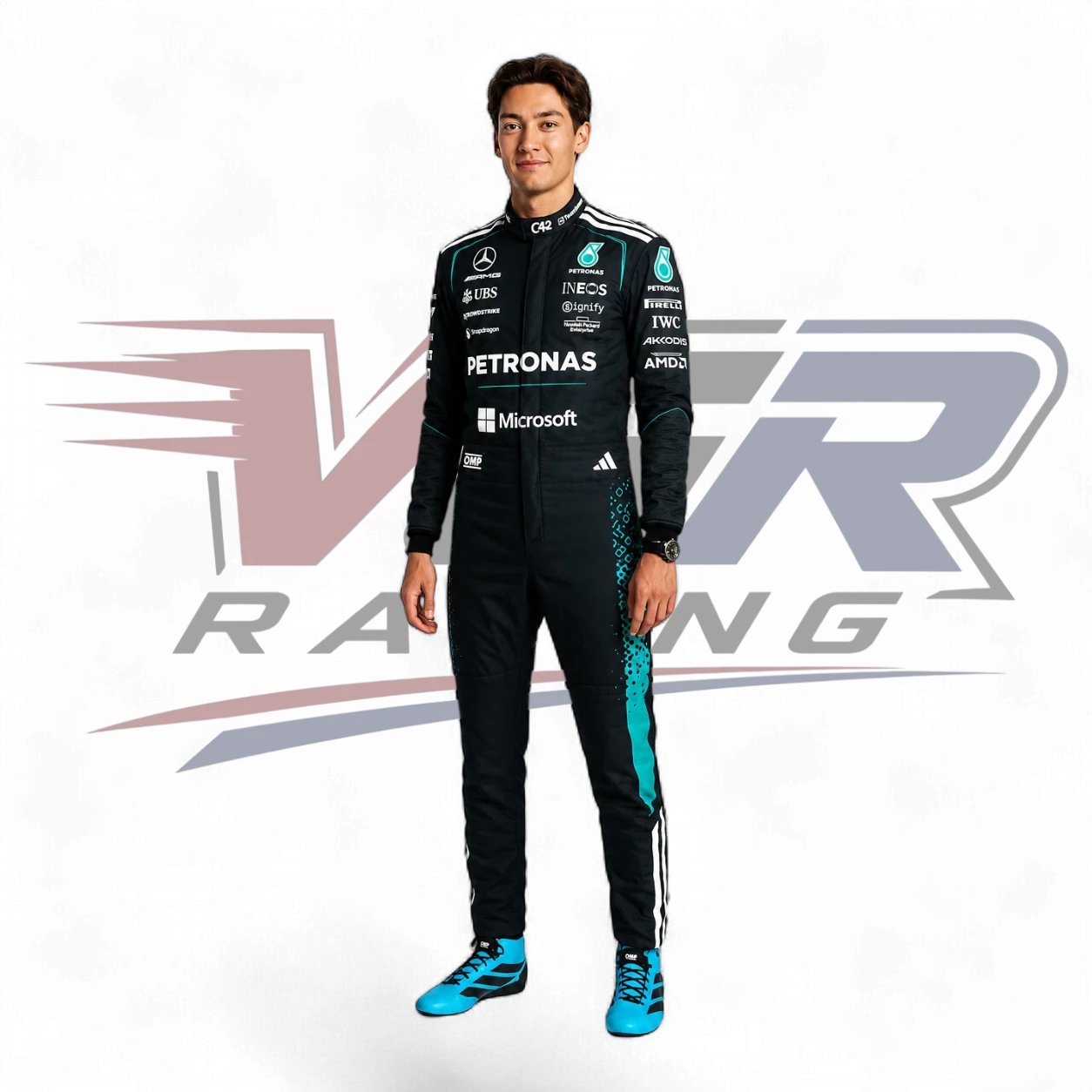New 2026 George Russell Team Mercedes F1 Racing Suit