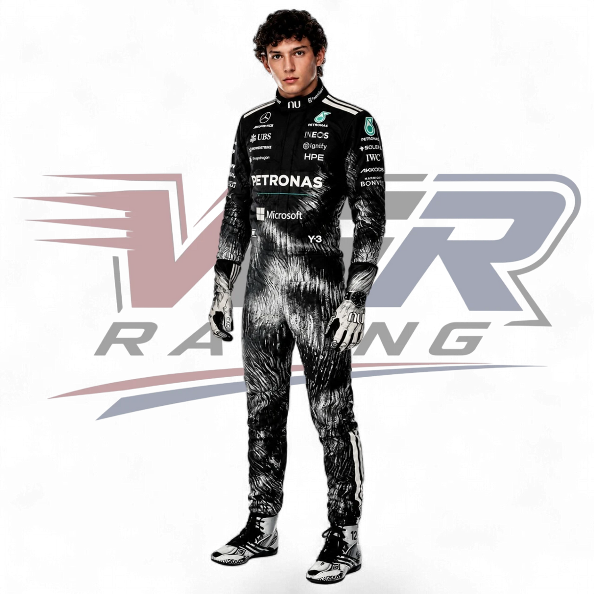 2026 Kimi Antonelli Mercedes Unique Wolf  F1 Race Suit