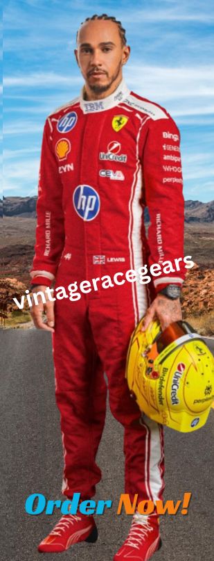 2026 Lewis Hamilton Scuderia Ferrari F1 Racing Suit